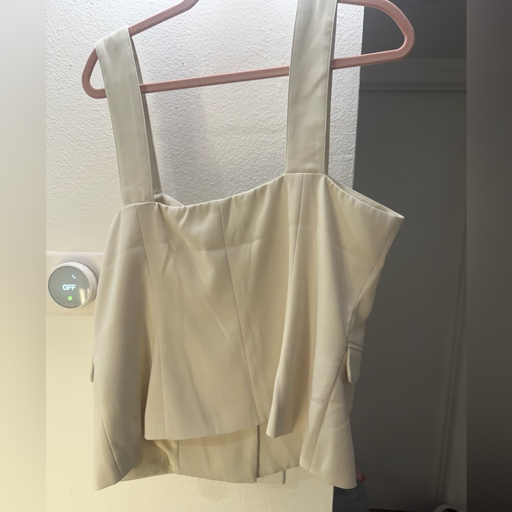 Forever 21 Off-White Sleeveless Blouse - Picture 3 of 4